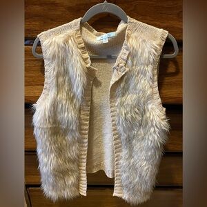 Faux Fur Vest - Sz Small
